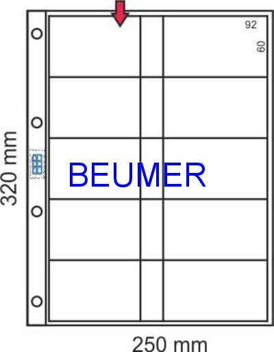 50 Hojas para Calendarios 8 Huecos.BBB BEUMER*